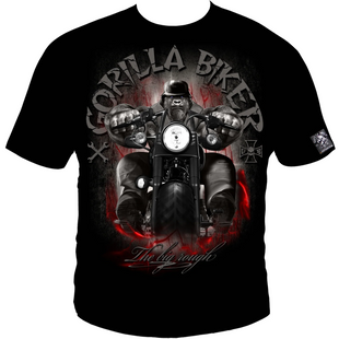 Silberr&uuml;cken Herren T-Shirt &laquo;Gorilla Biker My Way&raquo; (GB56N) &mdash; Black (L)