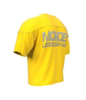 Mordex, Размахайка-Футболка с вставкой (кокетка) Rag Top Bodybuilding (MD6318-5) Желтая ( XL )