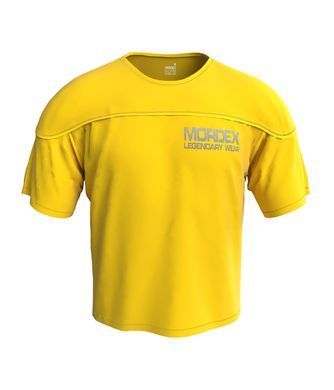Mordex, Размахайка-Футболка с вставкой (кокетка) Rag Top Bodybuilding (MD6318-5) Желтая ( XL )