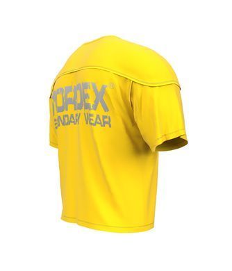 Mordex, Размахайка-Футболка с вставкой (кокетка) Rag Top Bodybuilding (MD6318-5) Желтая ( XL )