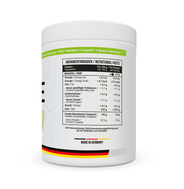 MST Sport Nutrition, Креатин Creatine Pro Creapure, 500 грам Без смаку