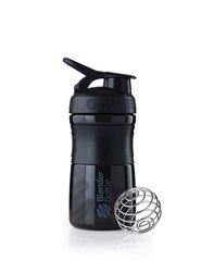 Blender Bottle, Спортивный шейкер-бутылка SportMixer Black, 590 мл