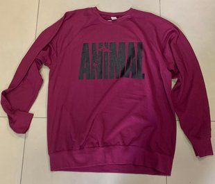 Universal Nutrition, Реглан ((Animal Iron Iconic)футболка с длинными рукавами) Бордовый ( XL )