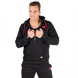 Gorilla Wear, Кофта с капюшоном на замке Classic Zipped Hoodie Black, черная ( XXXXL )