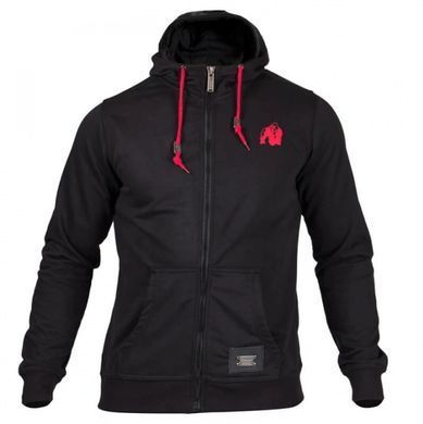 Gorilla Wear, Кофта с капюшоном на замке Classic Zipped Hoodie Black, черная ( XXXXL )