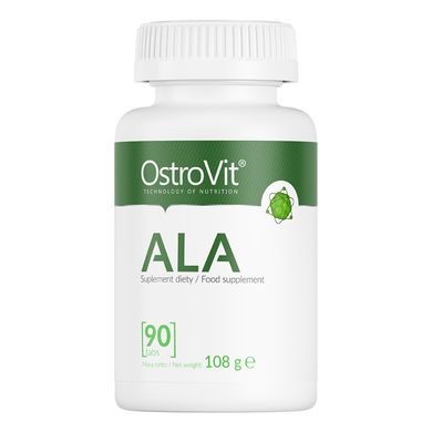 OstroVit, ALA Альфа-ліпоєва кислота ALA, 90 таблеток