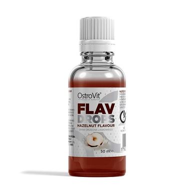 OstroVit, Вкусовые капли Flavour Drops Hazelnut, 50 мл