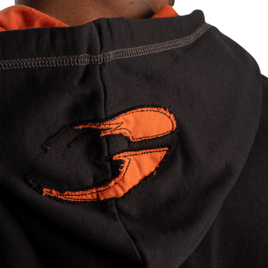 Худи мужское спортивное GASP Hood Sweater Black/Flame чёрно-красное L