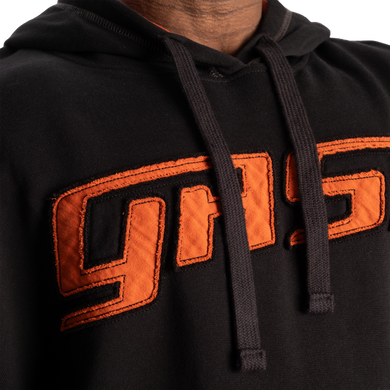 Худи мужское спортивное GASP Hood Sweater Black/Flame чёрно-красное L