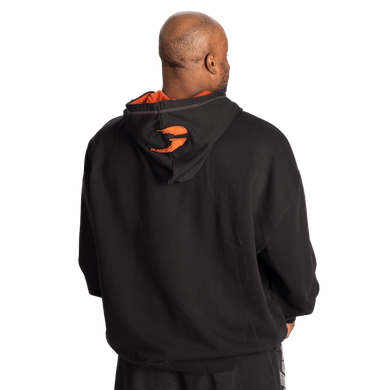 Худи мужское спортивное GASP Hood Sweater Black/Flame чёрно-красное L