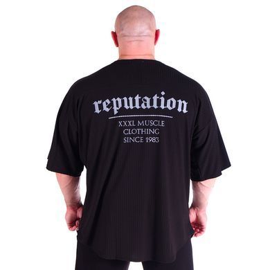 Explosive Fibres, Футболка-Размахайка (Оверсайз )"Reputation" Linen Ragtop - Black ( XXL )
