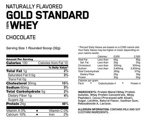 Optimum Nutrition, Протеин Naturally Flavored 100% Whey Gold Standard, 2200 грамм