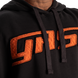 Худи мужское спортивное GASP Hood Sweater Black/Flame чёрно-красное L