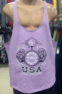 NPC, Майка для бодибилдинга Stringer Tank Top(MD7611-1), Фиолетовая ( L )