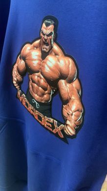 Mordex, Кофта-Худі з капюшоном чоловіча на флісі, Deep Blue ( L ) 3D Puff Print