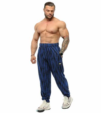 Big Sam, Штани спортивні завужені (Baggy Winter Towel Pants PNT1312) Синій\чорний ( XL )