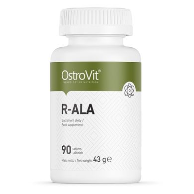 OstroVit, R-Альфа-липоевая кислота R-ALA , 90 таблеток, 90 таблеток