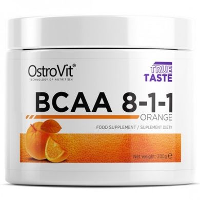 OstroVit, Бцаа BCAA 8-1-1, 200 грам Orange