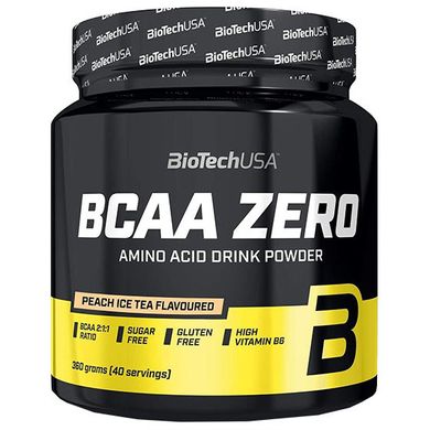 Biotech USA, Бцаа BCAA Zero, 360 грамм, Персиковий крижаний чай, 360 грам