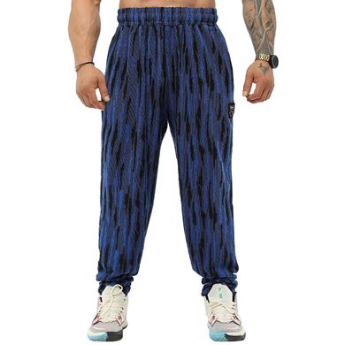 Big Sam, Штаны спортивные зауженные (Baggy Winter Towel Pants PNT1312) Синий\черный ( XL )