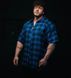 Explosive Fibres, Рубашка "Be Legendary" Plaid Muscle Oversized Shirt- Black\Blue ( XXL )