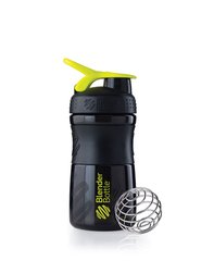 Blender Bottle, Спортивный шейкер-бутылка SportMixer Black/Green, 590 мл