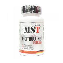 MST Sport Nutrition, Цитруллин L-Citrulline 1000 mg, 90 таблеток