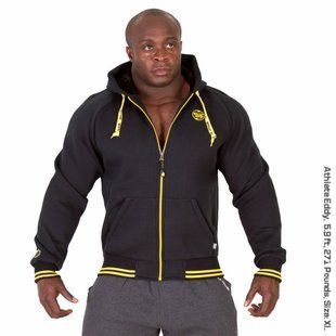 Gorilla Wear, Толстовка Premium Hooded Jacket Blac, черная