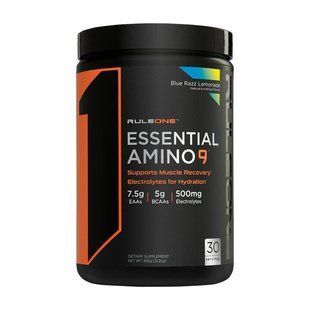 Rule One Proteins, Амінокислоти Essential Amino 9 Energy, 345 грам Blue Razz Lemonade