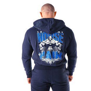 House of Pain, Худи с капюшоном на замке Mesh Zipped Hoodie (MD7207-1), серая ( M )