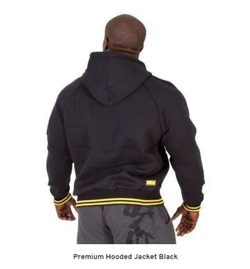 Gorilla Wear, Толстовка Premium Hooded Jacket Blac, чорна