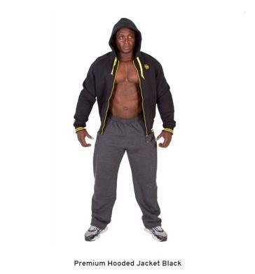 Gorilla Wear, Толстовка Premium Hooded Jacket Blac, чорна