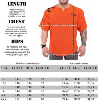 Big Sam, Футболка-Размахайка(Men's Oversize Towel Textured Rag Top T-shirt 3298) Оранжевая ( L )
