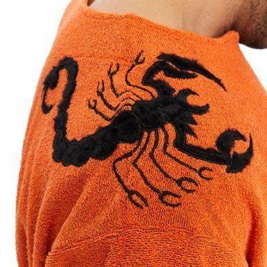 Big Sam, Футболка-Размахайка(Men's Oversize Towel Textured Rag Top T-shirt 3298) Оранжевая ( L )