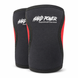 Неопренові наколінники Hard Power Knee Support 7 мм для присідань чорно-червоні M
