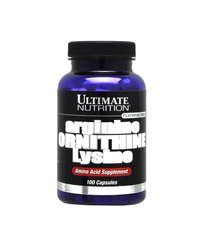 Ultimate Nutrition, Arginine Ornithine Lysine, 100 капсул