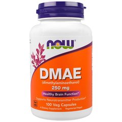 Now Foods, DMAE 250mg антиоксидант, 100 капсул