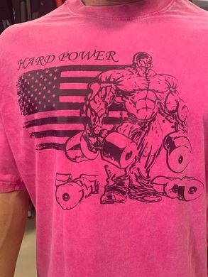 Hard Power футболка Flag Bodybuilding Workout Oversized MD7502-2 Shades of Pink (XXXXXL)