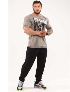 Big Sam, Футболка (Bodybuilding Mens T-Shirt BS 2843) Сірий ( XXL )
