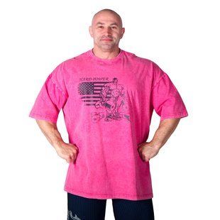Hard Power футболка Flag Bodybuilding Workout Oversized MD7502-2 Shades of Pink (XXXXXL)