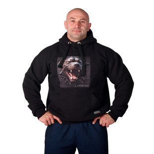 Mordex, Кофта-Худі з капюшоном чоловіча на флісі, Black ( L ) 3D Puff Print