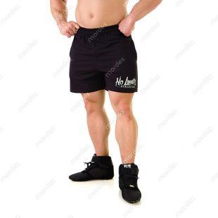 No Limits, Шорти Athletics Workout Shorts Маленький напис на правій нозі MD6027-1 чорні (M)