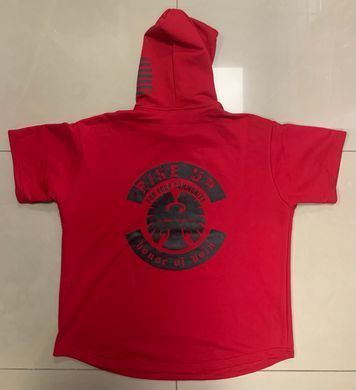 HOP (USA), Футболка з капюшоном (Світшот) Hoodie MD7017-3) Червона ( S\M )