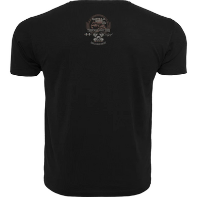 Silberr&uuml;cken T-Shirt &bdquo;Gorilla Biker Roadhog&ldquo; (GB76) &mdash; Frontdruck &mdash; Black (L)