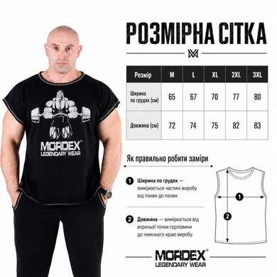 Mordex, Футболка-Майка без рукавов Logo MRDX (MD7643-1), черная ( M )