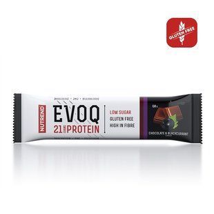 Nutrend, Спортивний батончик Evoq Chocolate Blackcurrant, 60 грам, Шоколад з чорною смородиною, 60 грам