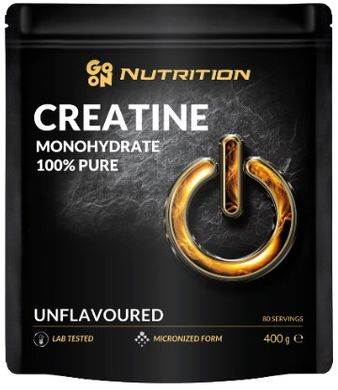 GO ON Nutrition, Креатин 100% Creatine Monohydrate, 400 грамм (пакет) Без вкуса, Без вкуса, 400 грамм