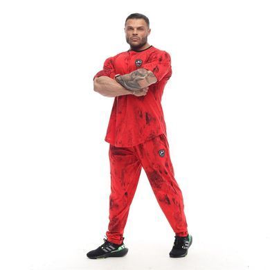 Big Sam, Футболка-Размахайка (Oversize Gym Rag Top T-shirt BGSM 3334) Красная ( M )