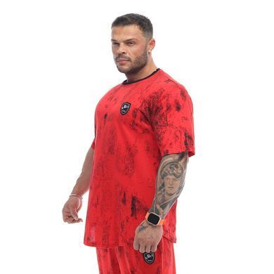 Big Sam, Футболка-Размахайка (Oversize Gym Rag Top T-shirt BGSM 3334) Красная ( M )