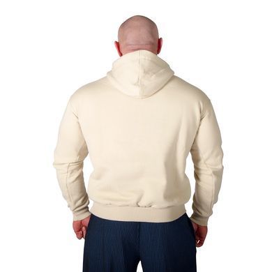 Mordex, Кофта-Худи с капюшоном мужская на флисе, Light beige (ecru/cream) ( M ) 3D Puff Print